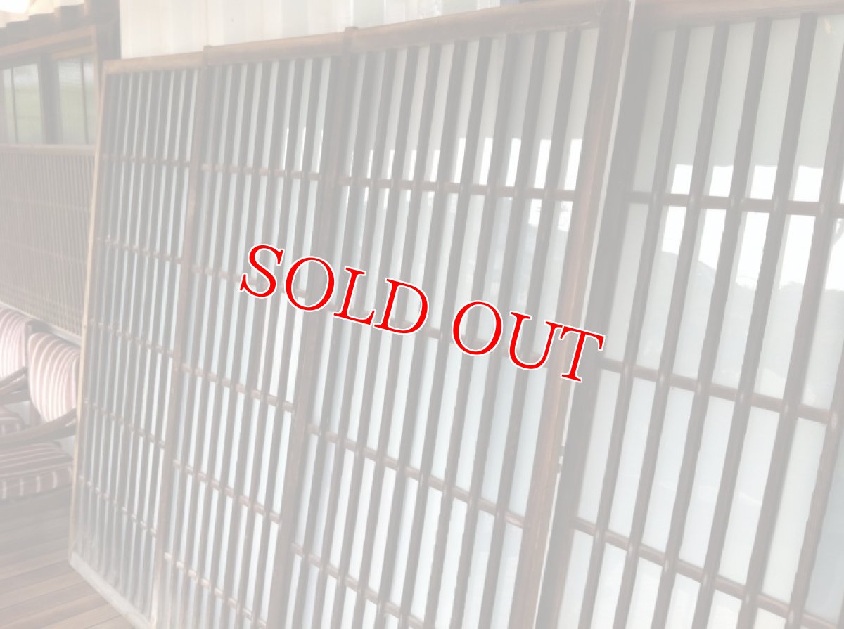 画像2: 4枚玄関格子戸 (2)